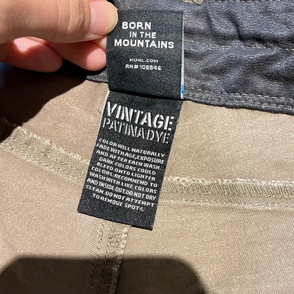 Kuhl Free Rydr Patina Dye Pant - Men's Size 34 X 34 - Tan - Picture 7 of 13